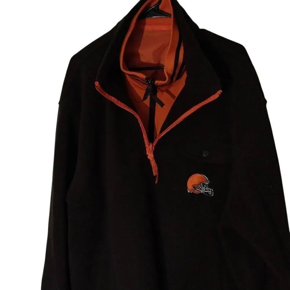 NFL Cleveland Browns Reversible Fleece Rain Jacket 4X